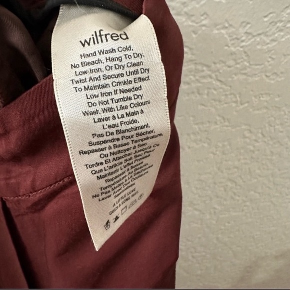 Aritzia Wilfred Wide Leg Silky Pants size 6 - Picture 10 of 10